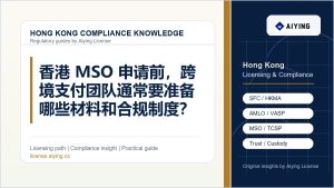 香港 MSO 申请前，跨境支付团队通常要准备哪些材料和合规制度？