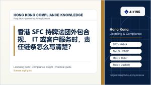 香港 SFC 持牌法团外包合规、IT 或客户服务时，责任链条怎么写清楚？