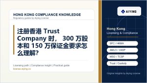 注册香港 Trust Company 时，300万股本和150万保证金要求怎么理解？