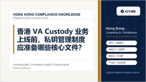 香港 VA Custody 业务上线前，私钥管理制度应准备哪些核心文件？