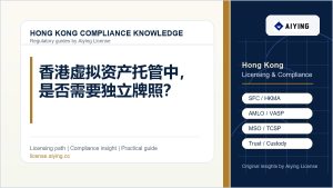 香港虚拟资产托管中，是否需要独立牌照？