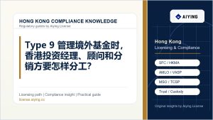 Type 9 管理境外基金时，香港投资经理、顾问和分销方要怎样分工？