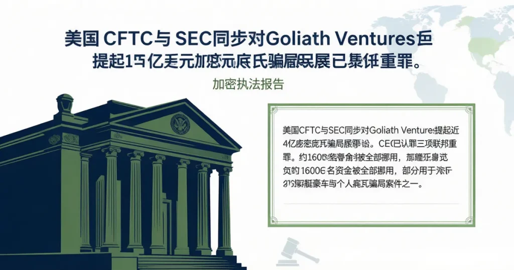 美国 CFTC 与 SEC 联合起诉 Goliath Ventures：近 4 亿美元加密庞氏骗局的执法全景与合规启示