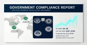 全球加密支付卡 2026 上半年交易量达 43 亿美元：EMI/PI/MSB 多司法管辖区牌照全景与持牌机构合规启示
