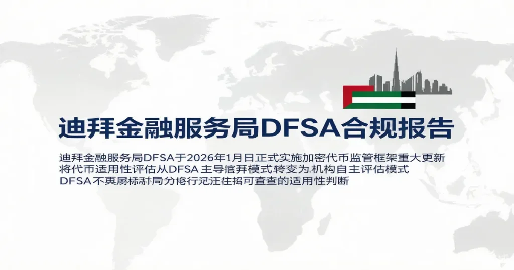 迪拜DFSA加密代币监管框架重大更新:从监管主导到机构自评的代币适用性范式转移