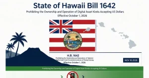 夏威夷 10 月 1 日起全面禁止加密 ATM：HB 1642 法案合规要点
