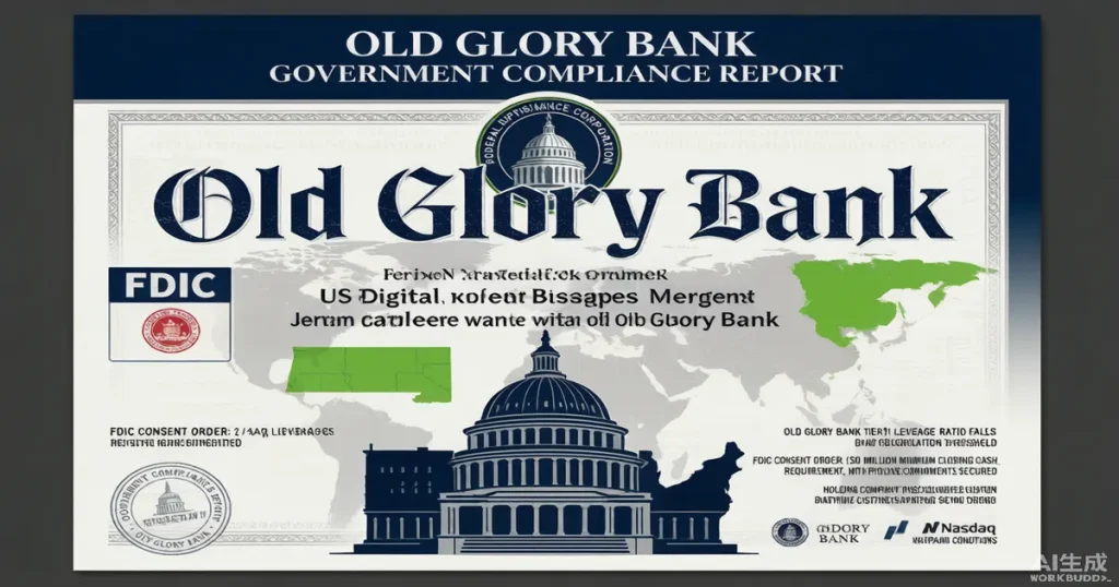 美国 Old Glory Bank SPAC 合并投票推迟至 8 月 14 日：FDIC 14% 资本充足率 Consent Order 与 5000 万美元资金测试的双重困境