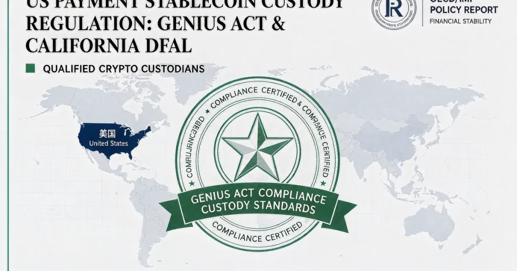 美国 GENIUS Act 与加州 DFAL 下合格加密托管人:牌照资格、隔离义务与持牌机构清单