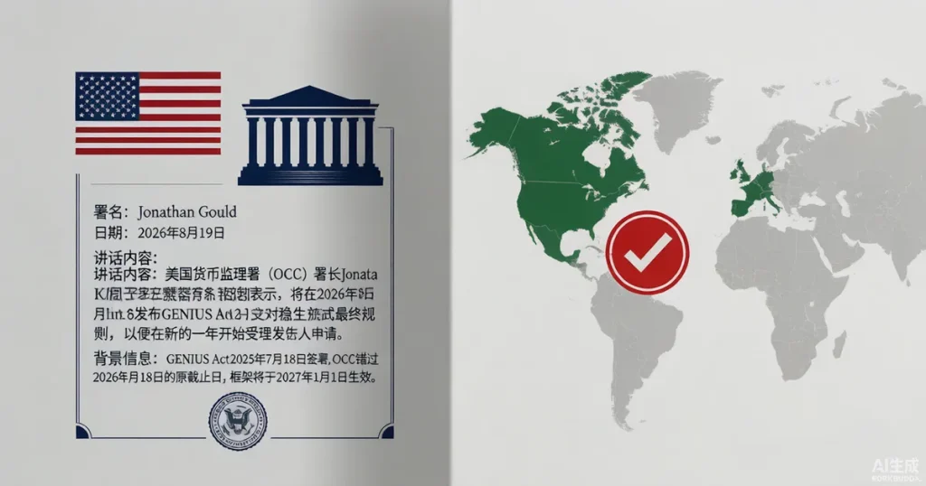 美国 OCC 推进 GENIUS Act 稳定币最终规则:2026年11月前定稿对发行人牌照的影响