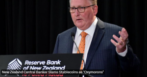 新西兰央行行长：稳定币等加密货币不能替代法定货币