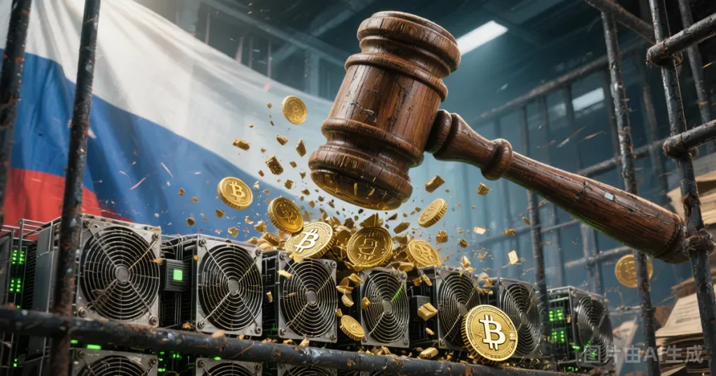 Russia crypto mining 5-year prison asset forfeiture