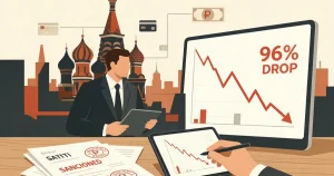 卢布稳定币A7A5制裁后交易量暴跌96%——Elliptic数据揭示：链上资产制裁的真正瓶颈不在智能合约，而在法币出入金通道