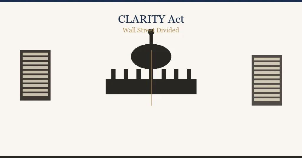 高盛CEO背书CLARITY法案:华尔街投资银行与商业银行的加密立法路线之争