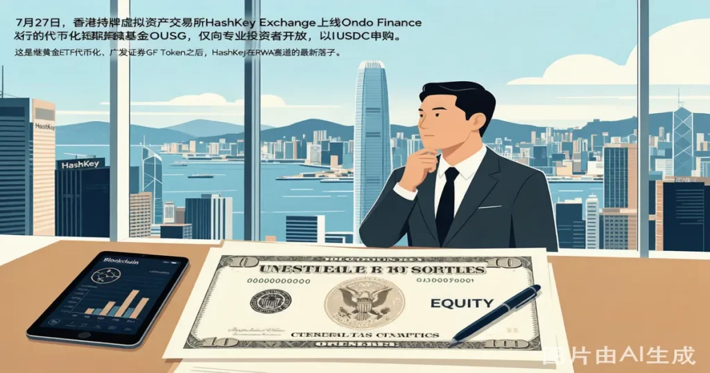 HashKey Exchange上线代币化美债OUSG：跨境证券合规的三重考验