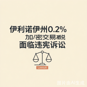 伊利诺伊州0.2%加密交易税面临违宪诉讼：TDC三线宪法攻击，全美50州加密税收立法风向标