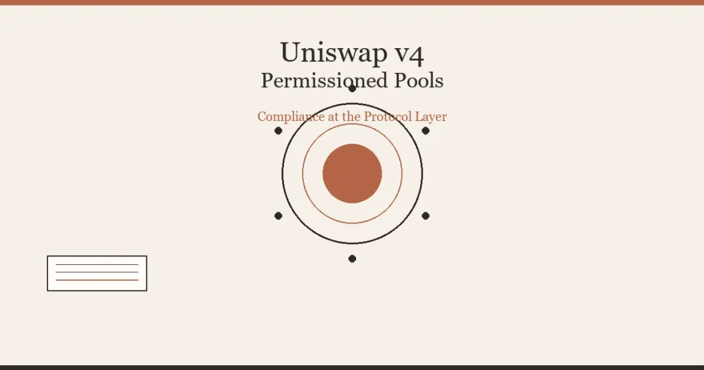 Uniswap v4推出许可制交易池：协议层KYC如何重构代币化证券的合规基础设施？