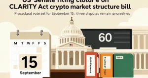 CLARITY法案参议院正式启动终止辩论程序：9月15日首次投票定档，三争议悬而未决