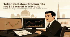 代币化股票7月成交113亿美元：QQQB占82%的「数据繁荣」与第三方代币化合规断层